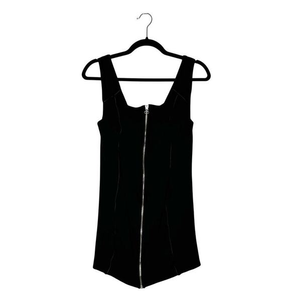 T by Alexander Wang Piped Micro Mini Cocktail Dress Women's Black Size Small - Picture 2 of 5